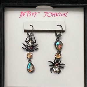 Betsey Johnson Spider Earrings